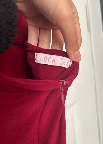 Bordo Uzun Drapeli İnce Askılı Elbise - Görsel 4