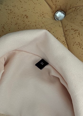 Bej Düğmeli Kadın Blazer Ceket - Görsel 4