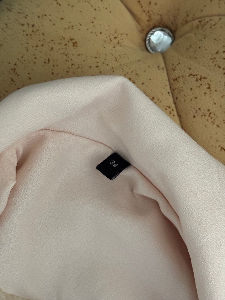 Bej Düğmeli Kadın Blazer Ceket - Görsel 4