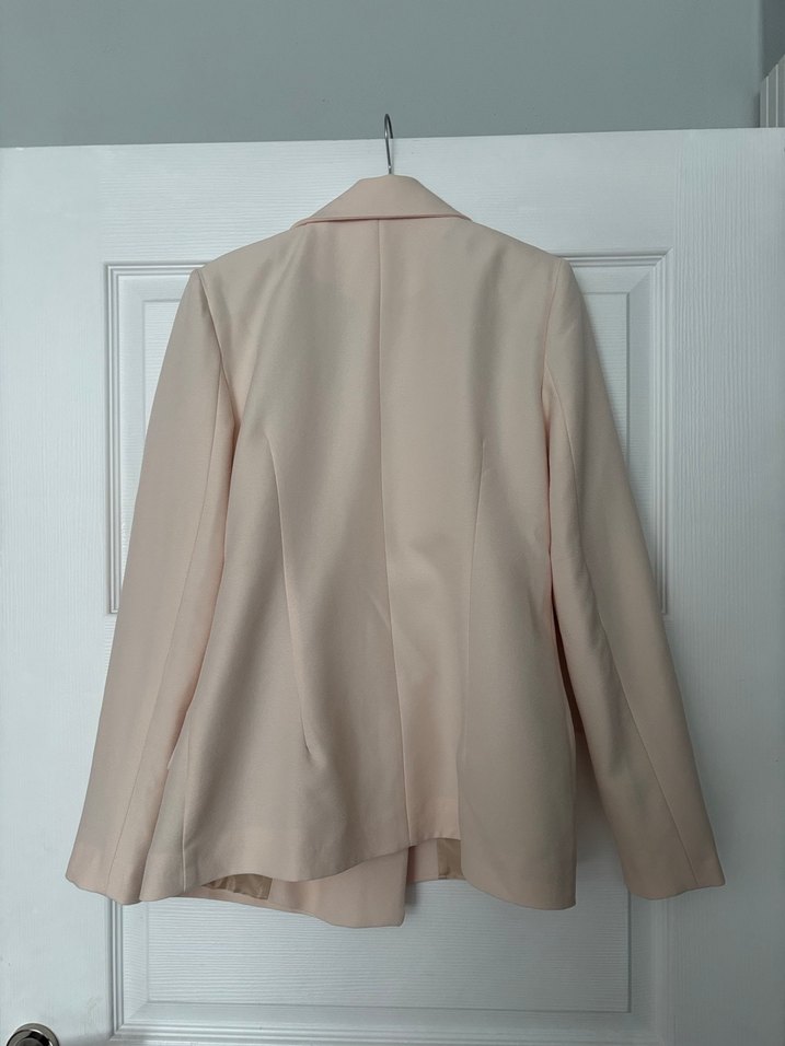 Bej Düğmeli Kadın Blazer Ceket - Görsel 3