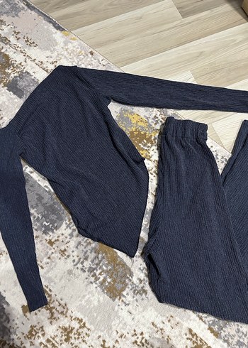 Lacivert Asimetrik Alt Üst Takım - Görsel 2