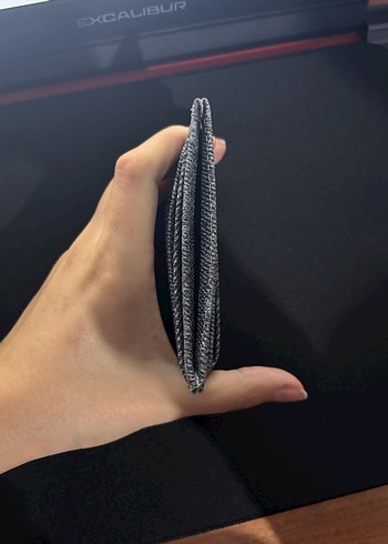 Gri Yılan Desenli Denim Kadın Kartlık - Görsel 3