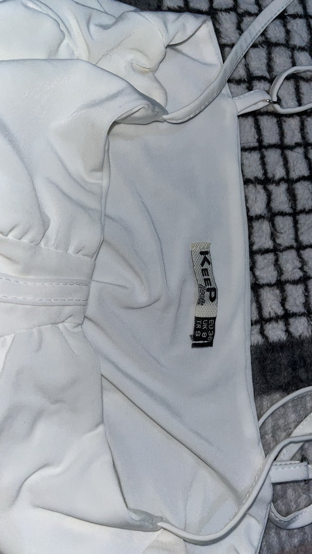 Kadın Beyaz Mini elbise - Görsel 3