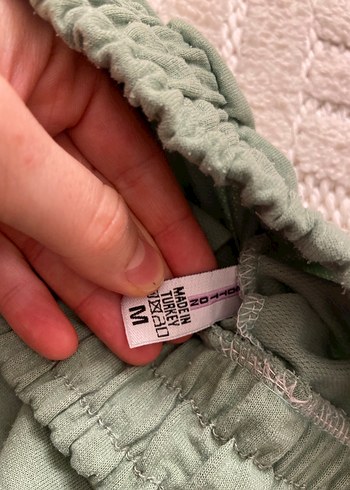 Yeşil Baskılı Kadın Eşofman Altı - Görsel 3