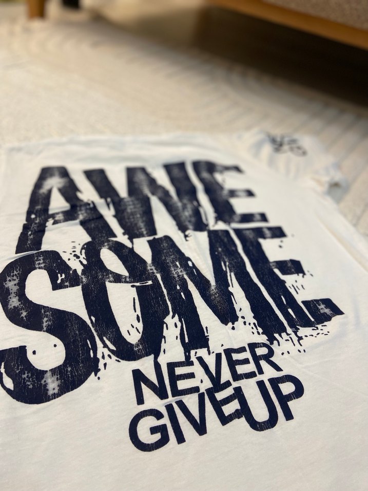 Beyaz Baskılı Erkek Tişörtü - Görsel 4