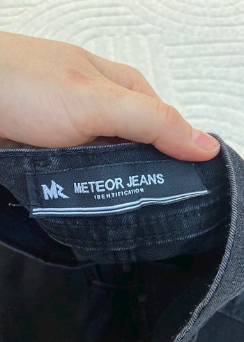 Düğmeli Siyah Gri Erkek Denim Pantolon - Görsel 6