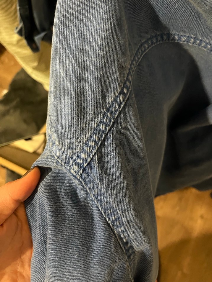 Kadın Mavi Salaş Denim Ceket - Görsel 5