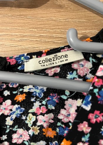 Çiçekli V Yaka Bohem Elbise - Görsel 2