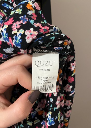 Çiçekli V Yaka Bohem Elbise - Görsel 7