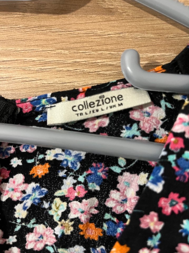 Çiçekli V Yaka Bohem Elbise - Görsel 2