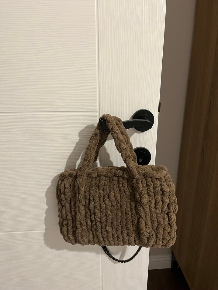 Örgü Bohem Kadın Yün Çanta - Görsel 2