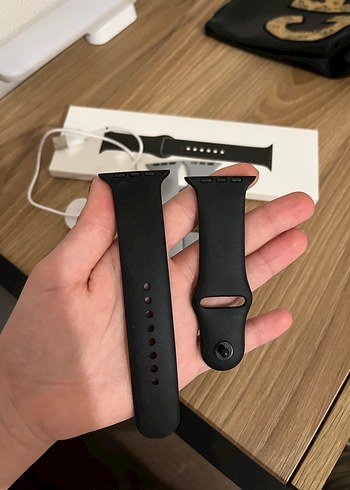 Gri-Siyah Akıllı Saat Kayışları ve Şarj Cihazı - Görsel 3