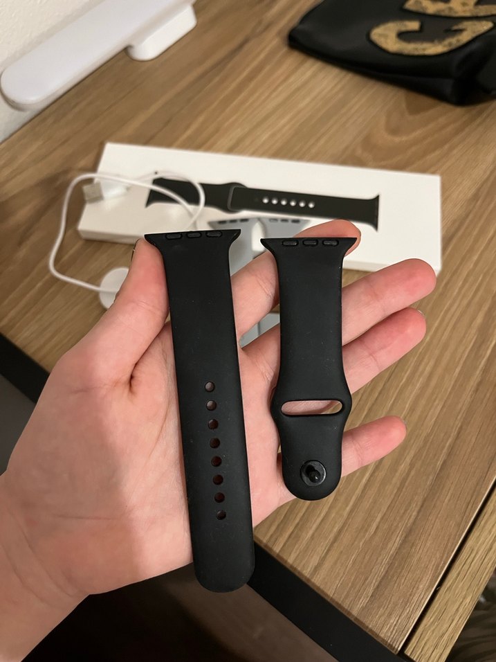 Gri-Siyah Akıllı Saat Kayışları ve Şarj Cihazı - Görsel 3