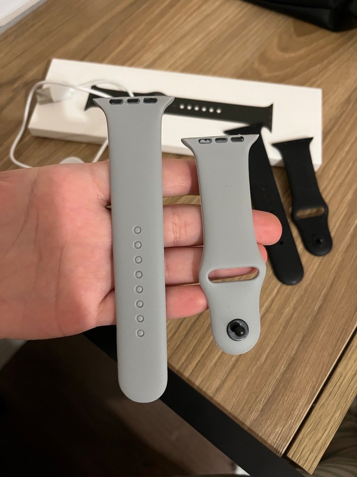 Gri-Siyah Akıllı Saat Kayışları ve Şarj Cihazı - Görsel 2