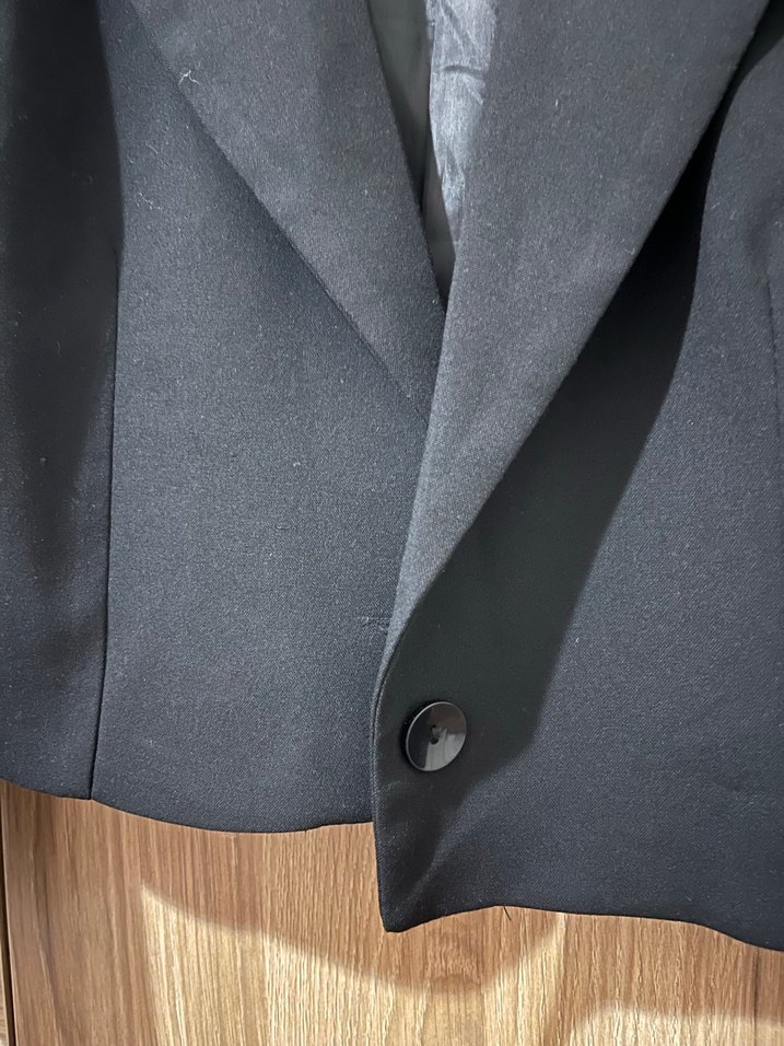 Siyah Mini Kadın Blazer Ceket - Görsel 4