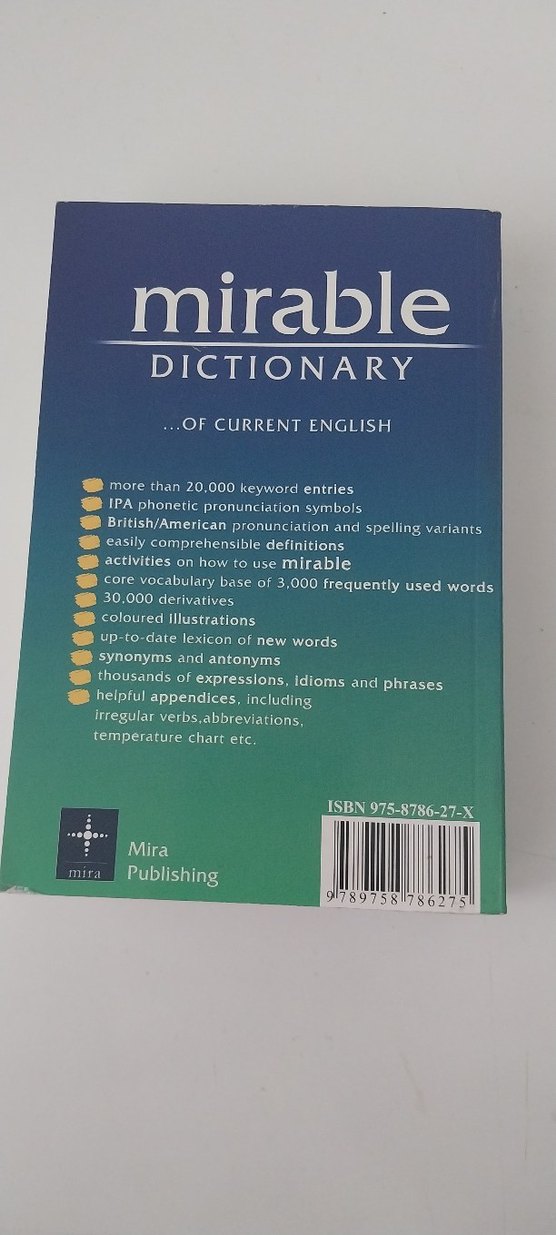 Mirable İngilizceden ingilizceye Sözlük - Görsel 2
