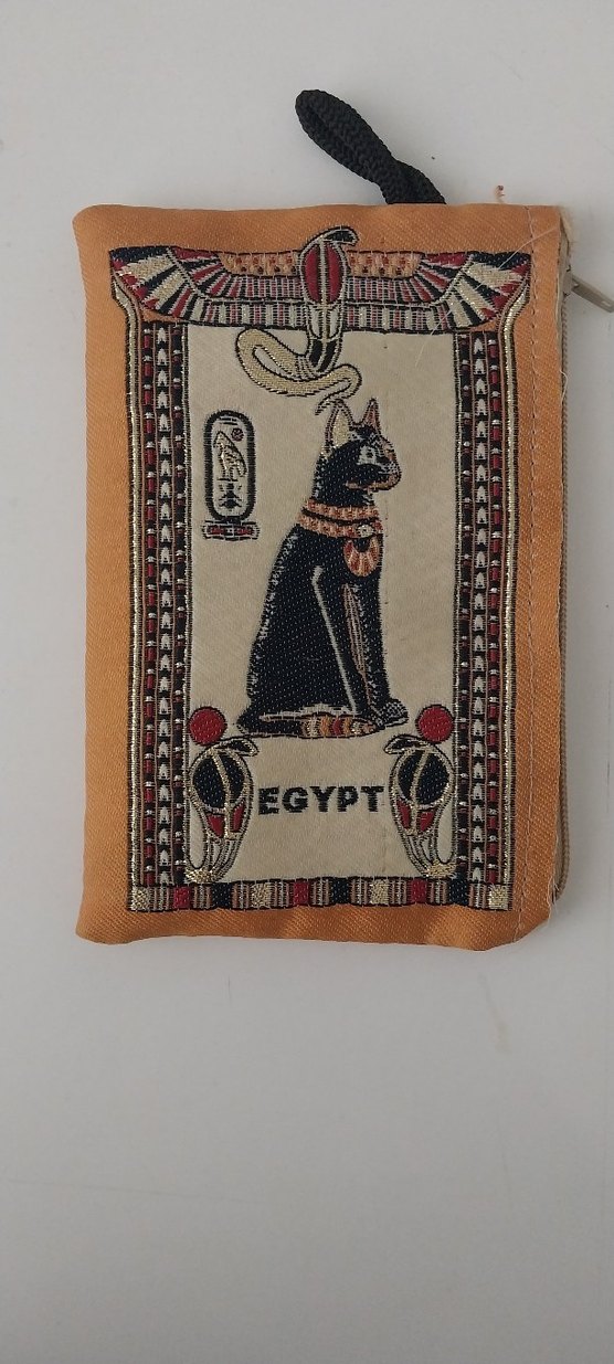 Antik Mısır Kedili cüzdan(Mısır'dan alındı) - Görsel 2