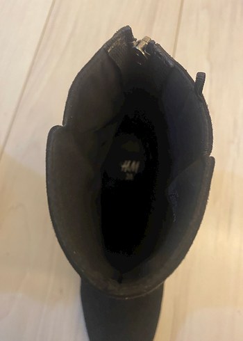 Siyah Süet  Topuklu Bot - Görsel 5