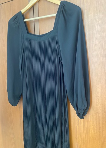 Piliseli Siyah , Uzun Kollu, Bol Kesim - Görsel 3