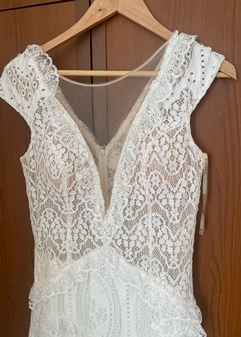 Dantel İşlemeli Bohem Nişan elbisesi - Görsel 2