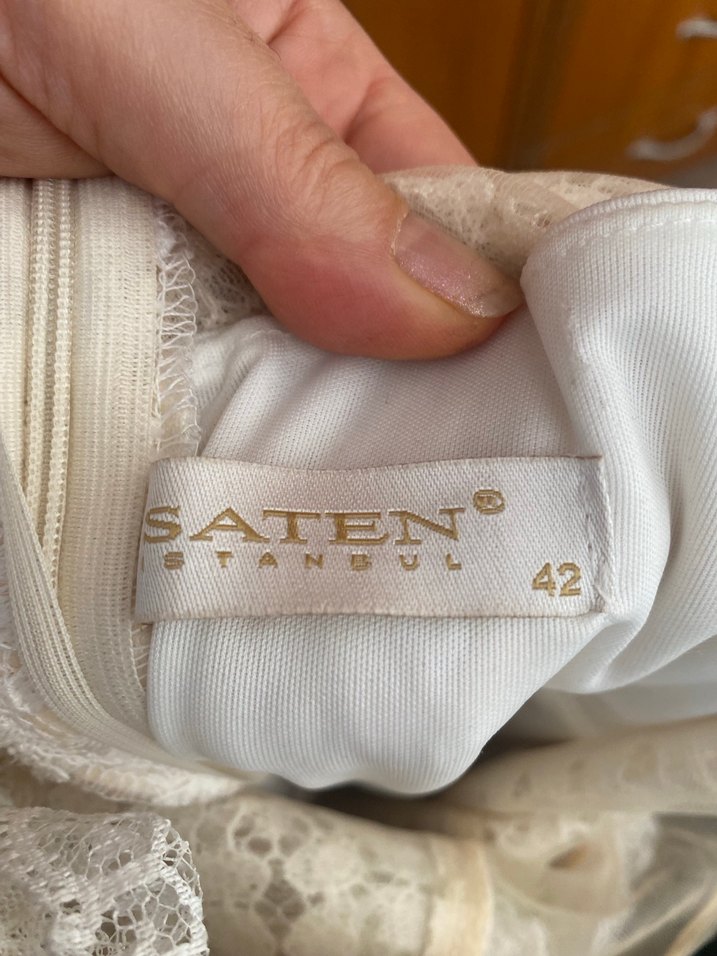 Dantel İşlemeli Bohem Nişan elbisesi - Görsel 4