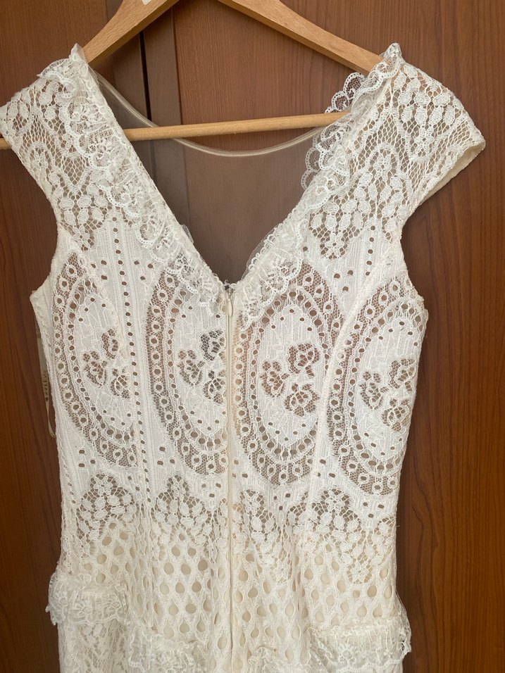 Dantel İşlemeli Bohem Nişan elbisesi - Görsel 3