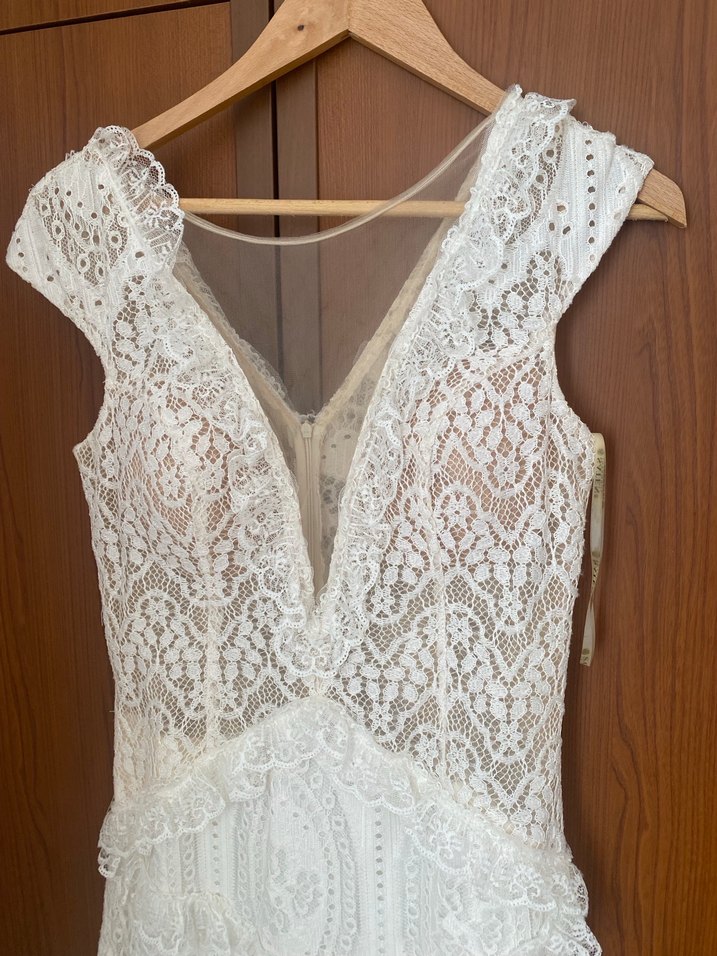 Dantel İşlemeli Bohem Nişan elbisesi - Görsel 2