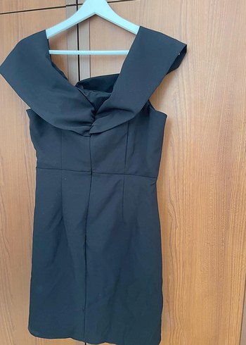 Gri Drapeli Straplez Midi Elbise - Görsel 3