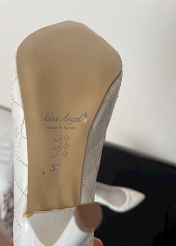Beyaz Kadın Stiletto Ayakkabı - Görsel 5