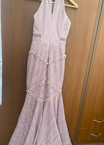 Dantelli  Uzun Elbise - Görsel 5