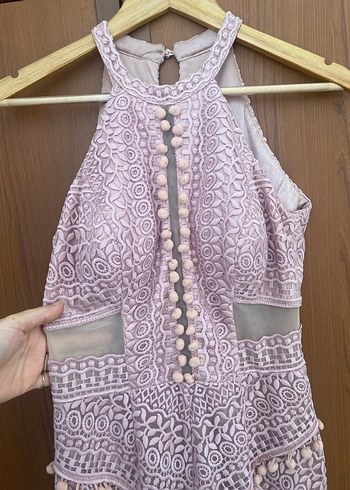 Dantelli  Uzun Elbise - Görsel 3