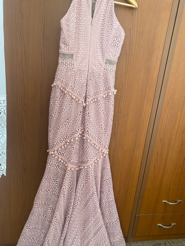 Dantelli  Uzun Elbise - Görsel 4