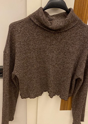 Kahverengi triko takım - Görsel 3