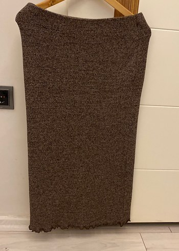 Kahverengi triko takım - Görsel 4