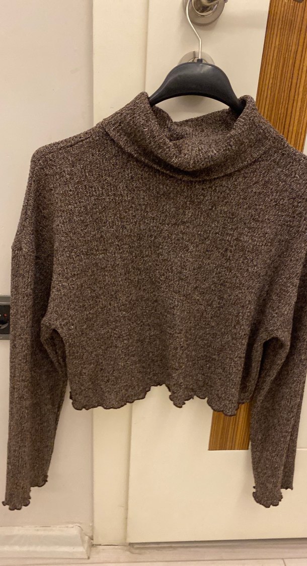 Kahverengi triko takım - Görsel 3