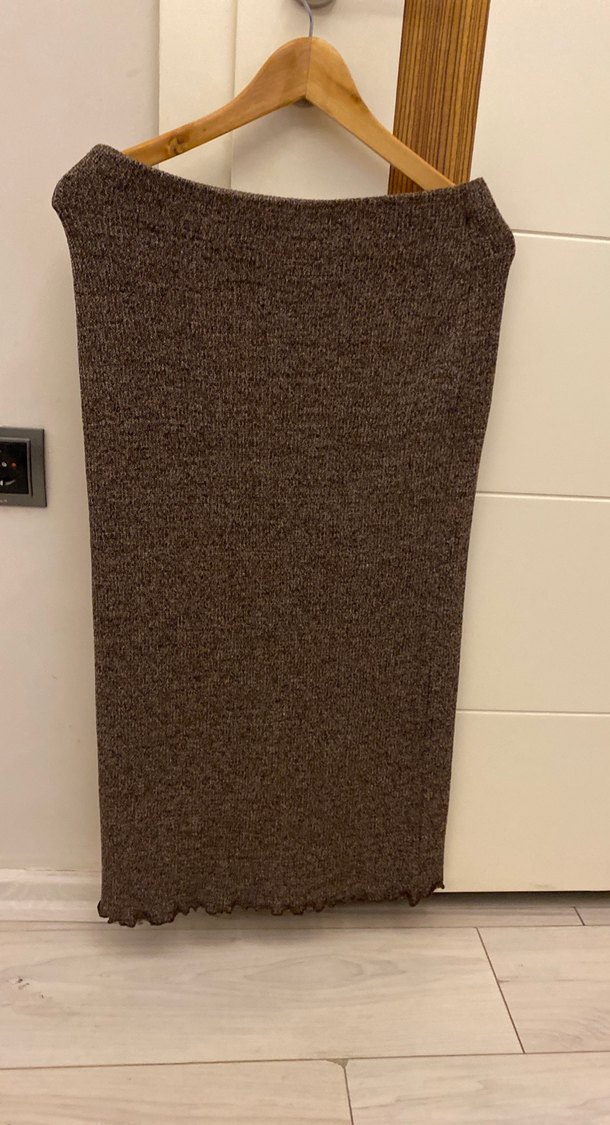 Kahverengi triko takım - Görsel 4