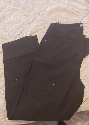 Siyah Düğmeli Hamile Pantolonu - Görsel 3