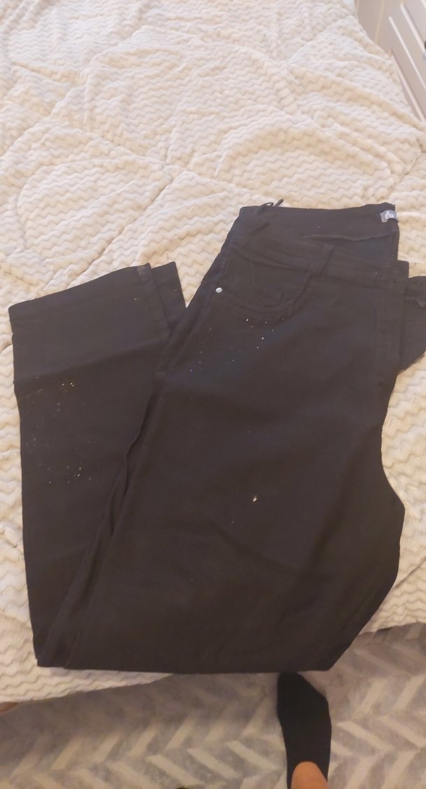 Siyah Düğmeli Hamile Pantolonu - Görsel 3