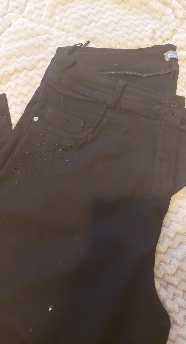 Siyah Düğmeli Hamile Pantolonu - Görsel 5