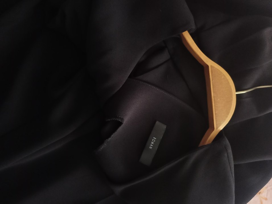 Siyah V Yaka Kadın Uzun Tulum - Görsel 4