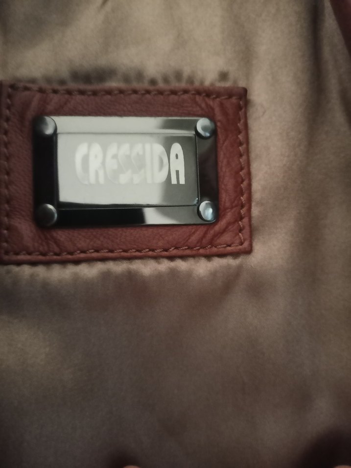 Kahverengi Deri Kadın Biker Ceket - Görsel 5