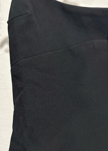 Siyah V Yaka Mini Elbise - Görsel 2