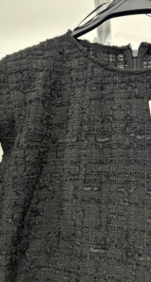 Siyah Uzun Kollu Kadın Triko Elbise - Görsel 2