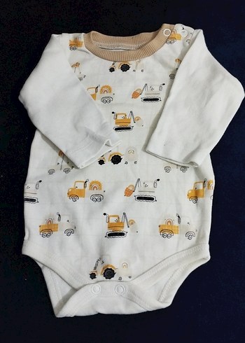 Uzun Kollu Pamuklu Bebek Body - Görsel 2