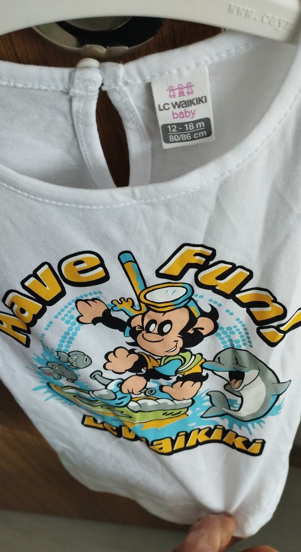 Kız Çocuk Uzun Kollu Baskılı Pamuklu Tişört - Görsel 3