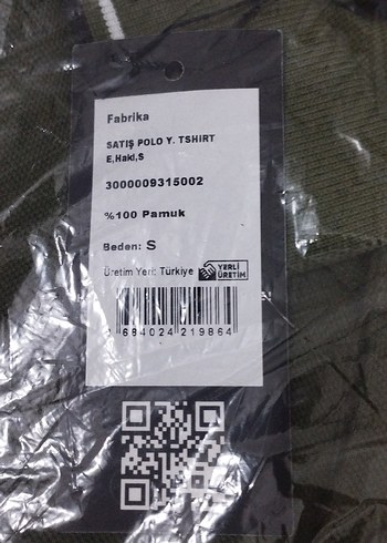 Boyner Fabrika Haki Polo Yaka Uzun Kol %100 PamukS Sıfır Etiket - Görsel 4