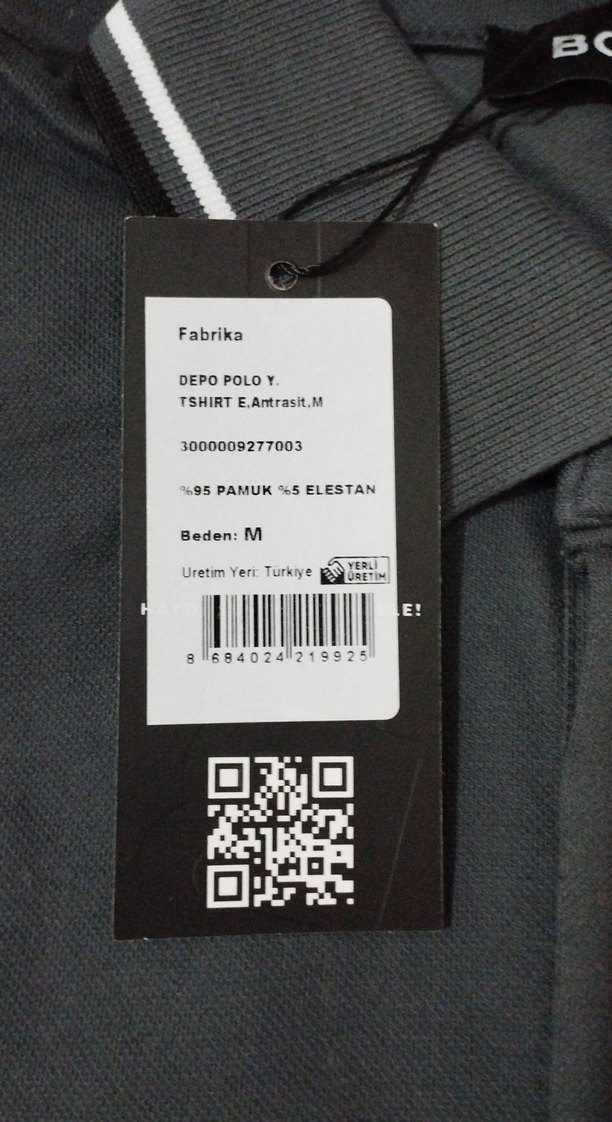 Boyner Fabrika Haki Polo Yaka Uzun Kol %100 Pamuk M Sıfır Etiket - Görsel 4