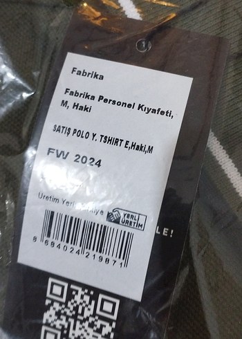 Boyner Fabrika Haki Polo Yaka Uzun Kol %100 Pamuk M Sıfır Etiket - Görsel 2