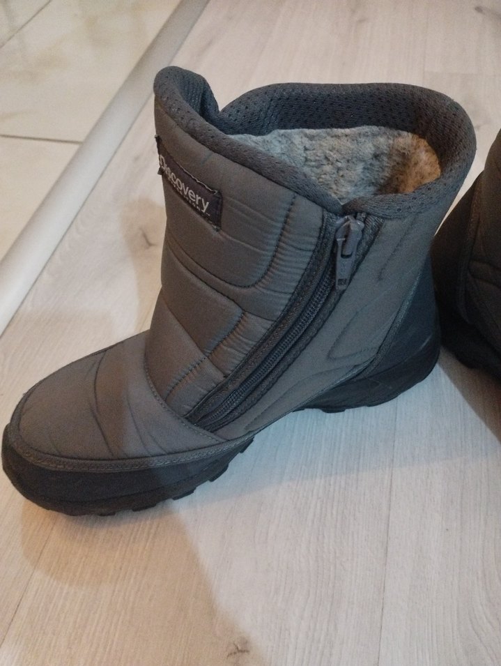 Discovery Kürklü Kışlık Bot  Fermuarlı, Çok Az Kullanılmış - Görsel 4