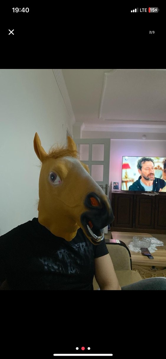 At Kafası Maskesi - Görsel 2